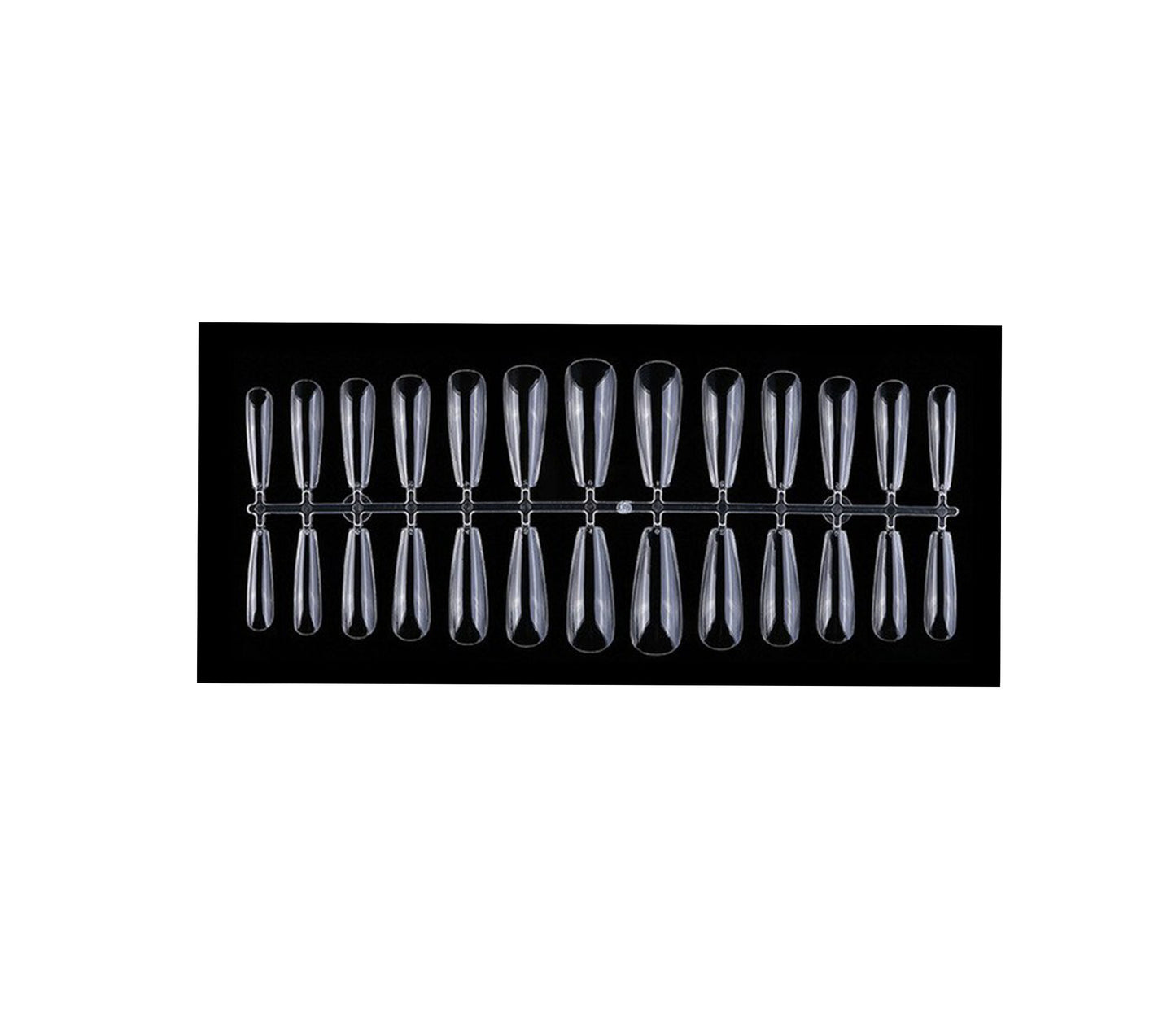 Capsules Coffin/Ballerine transparentes pour pose américaine